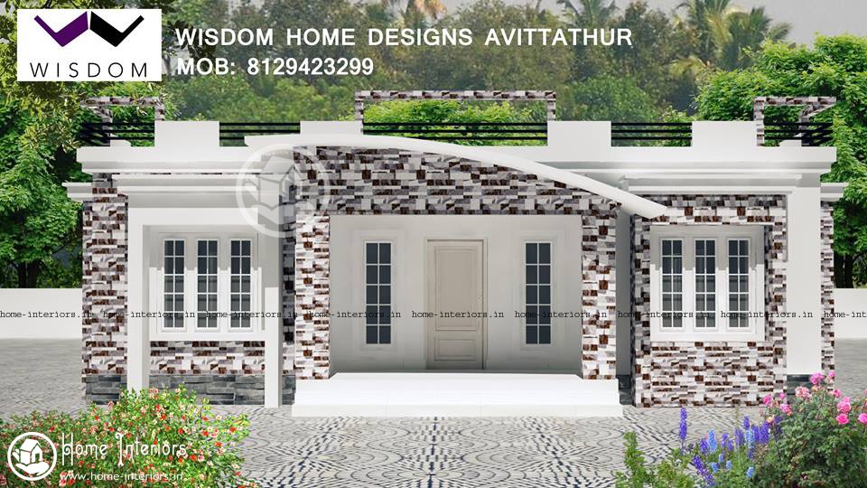 1350 Square Feet Single Floor Contemporary Home Design