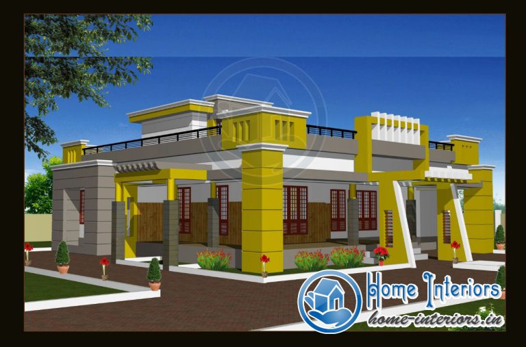 1990 Sq Ft , Modern Style Home Design