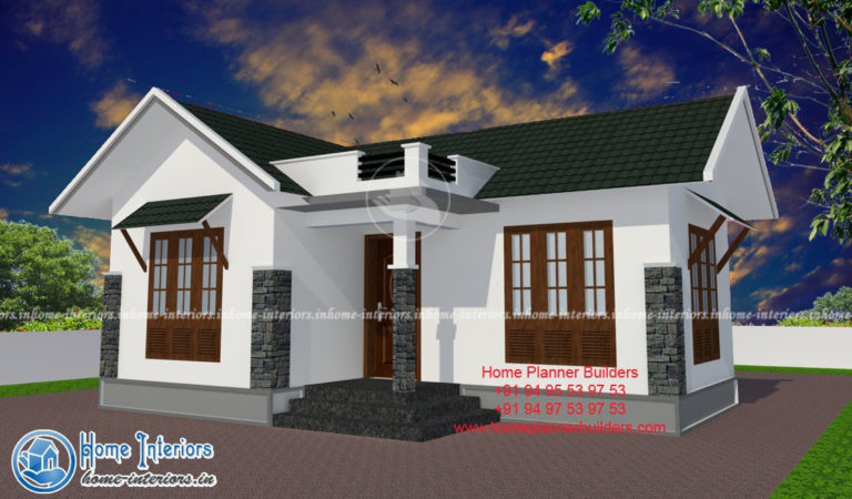 1950 Square Feet Single Floor Contemporary Home Design