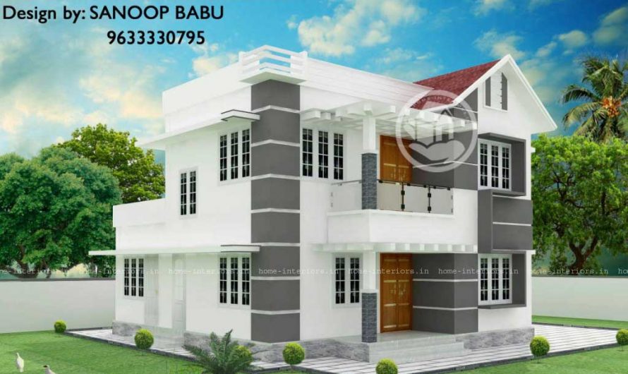 1341 Square Feet Double Floor Contemporary Home Design