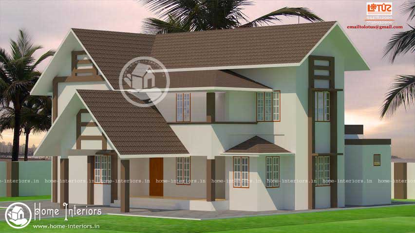 1750 Sq.ft, Modern Home Design Suits a 7 cent Plot.