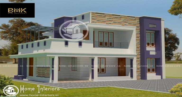 1483 Sq.ft, Modern Home Design Suits a 7 cent Plot.