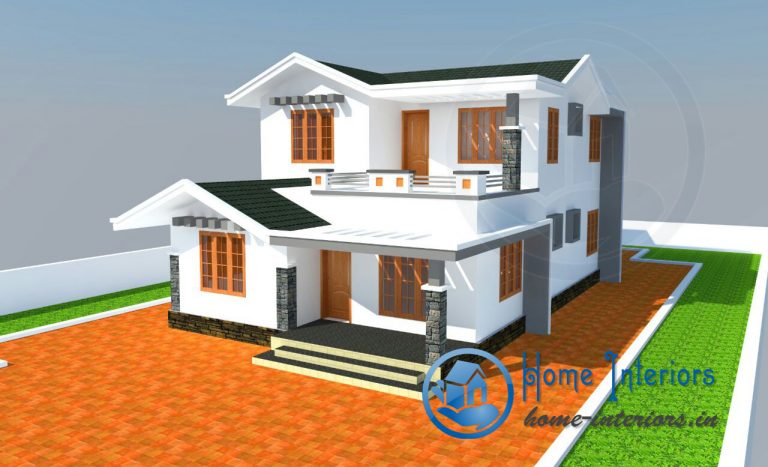 3BHK Modern style House Design 2015