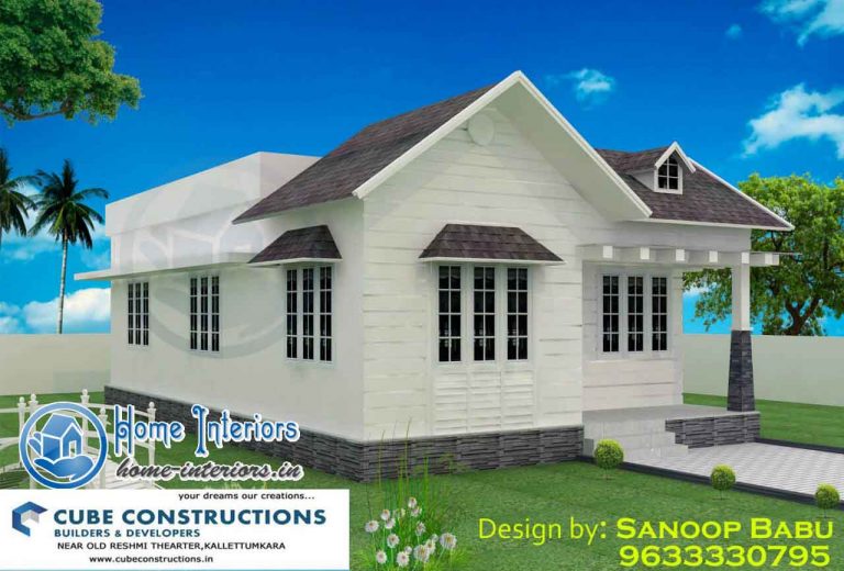 800 Square Feet Single Floor Low Cost Home Design