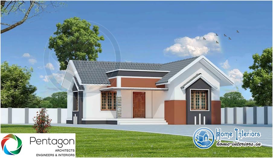 860 Square Feet Single Floor Contemporary Home Design