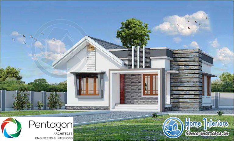 867 Square Feet Single Floor Contemporary Home Design