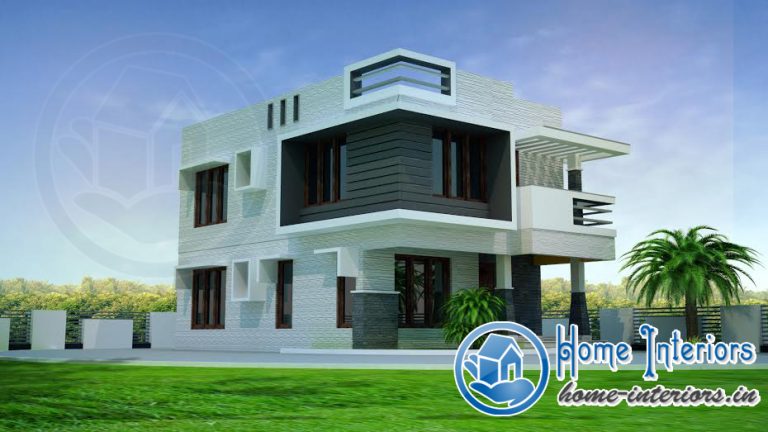 1100 Square Feet Double Floor Modern Home Design