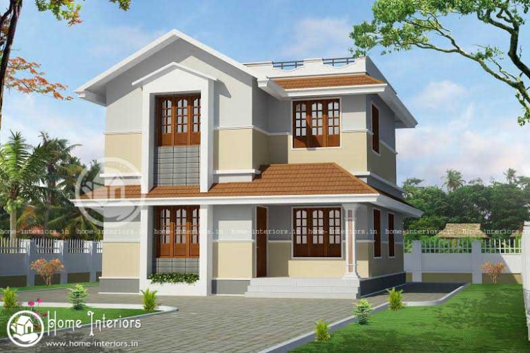 1400 Square Feet Double Floor Contemporary Home Design