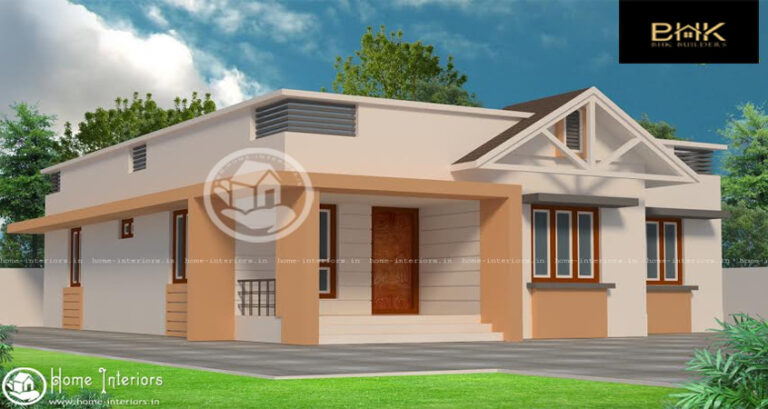 1100 Square Feet Single Floor Contemporary Home Design