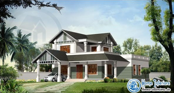 2330sqft, Modern Style Home Design & Plan