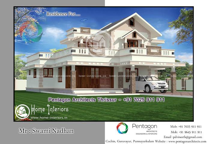2111 Sq Ft, Beautiful Kerala Home Design 2015