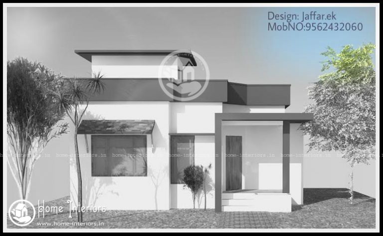 750 Square Feet Single Floor Contemporary Home Design
