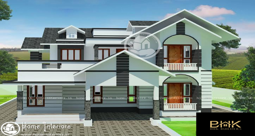 1939 Sq ft , Modern Style Double Floor Home Plan