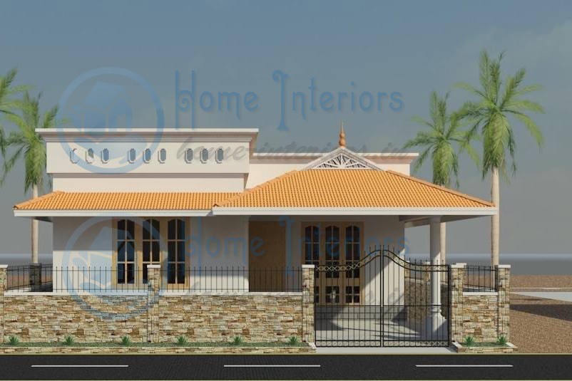 925 Square Feet Single Floor Contemporary Home Design