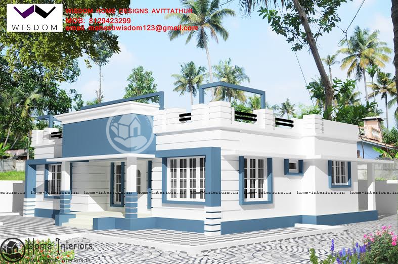 1285 Square Feet Single Floor Contemporary Home Design