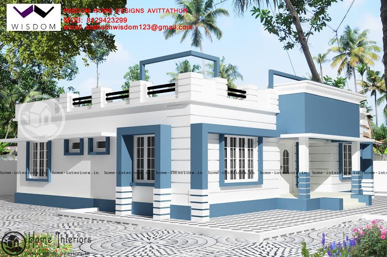 1285 Square Feet Single Floor Contemporary Home Design