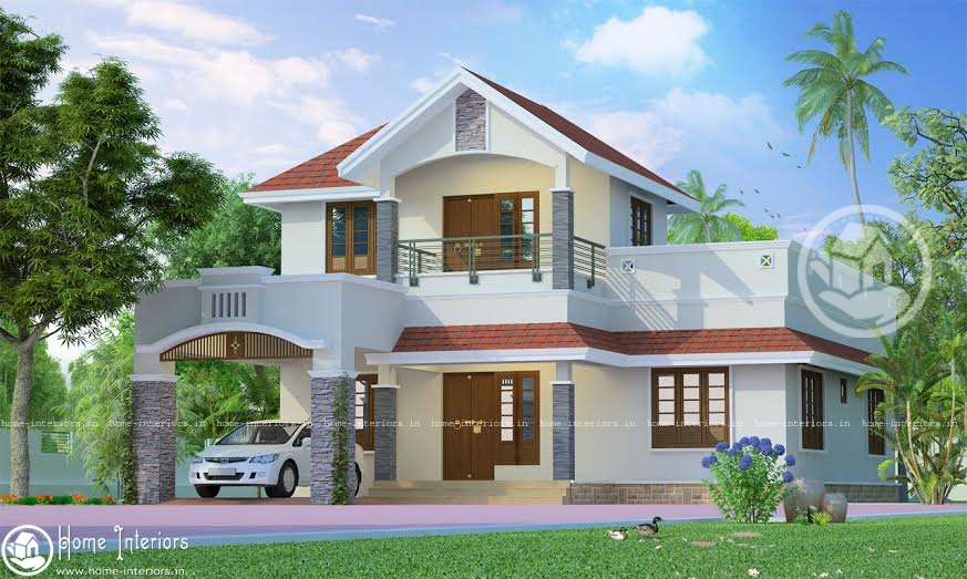1834 Square Feet Double Floor Contemporary Home Design