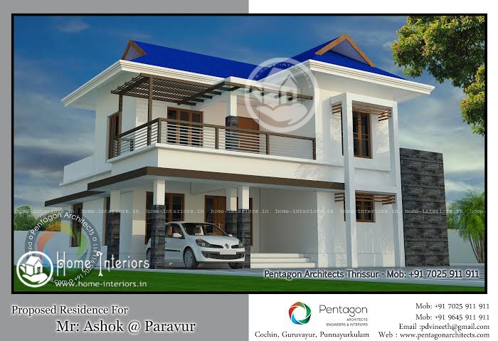 2003 Sq Ft Contemporary Double Floor Home Design