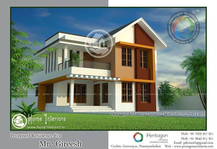 2050 sq ft, Beautiful Double Floor Home Design