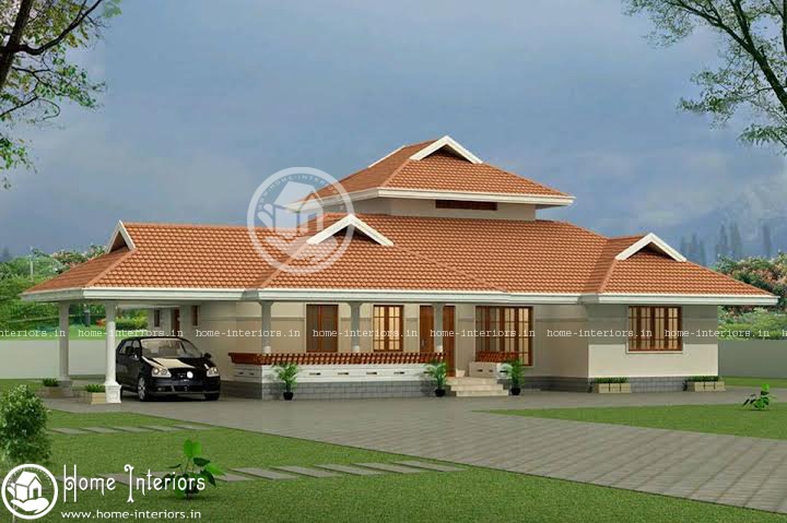 2353 sq ft, Beautiful Single Floor Home Design