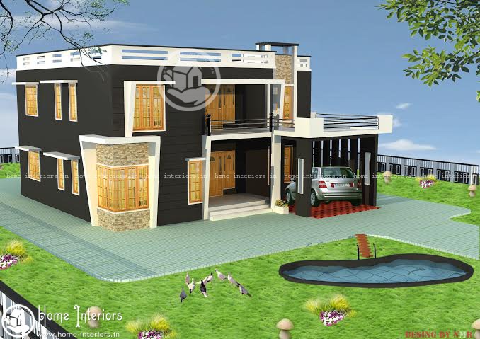 2363 Sq Ft , Double Floor Home Plan