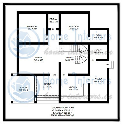 2003 Sq Ft Contemporary Double Floor Home Design