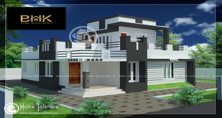 1379 Sqft, Contemperory  Style Double floor Home plan