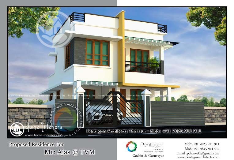 1436 Sq Ft, Double Floor Home Design