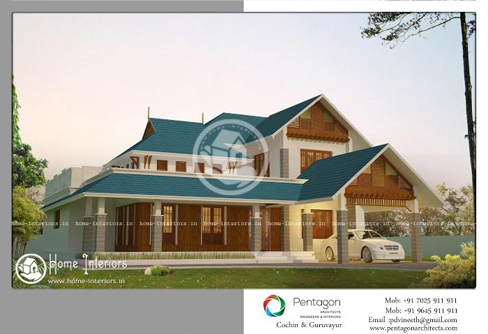 2050 Sq Ft, Double Floor Home Design