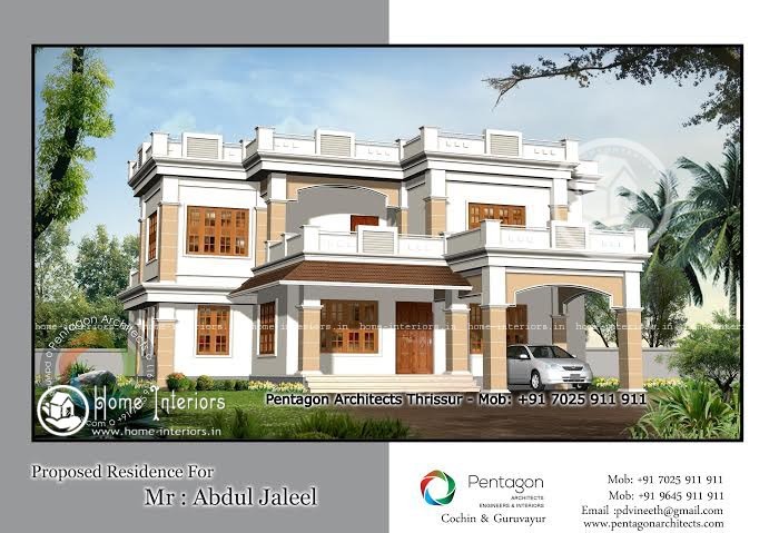 2431 Sq Ft, Double Floor Home Plan