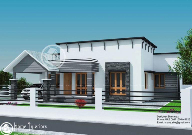 1300 Sq Ft Single Floor Contemporary Home Design