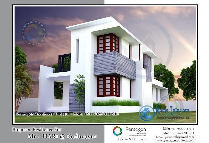 1618 Square Feet Double Floor Kerala Home Design
