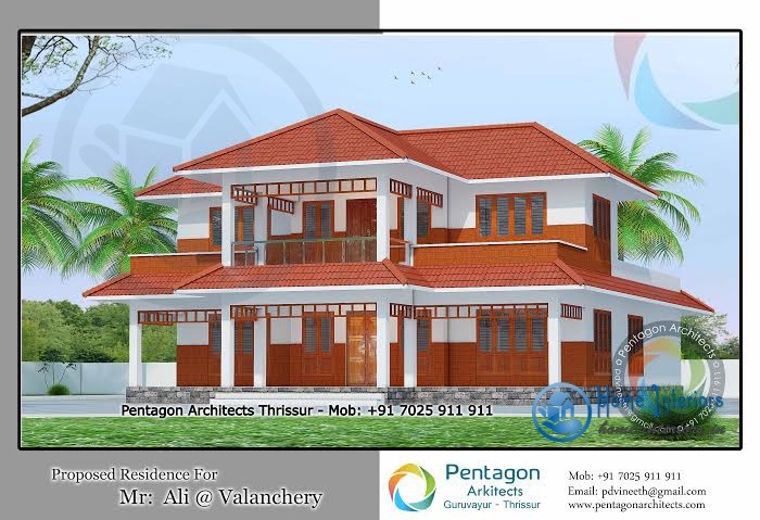 Glorious Kerala Double Floor Home Design