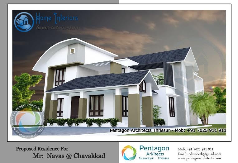 Advanced Double Floored Kerala Home Design