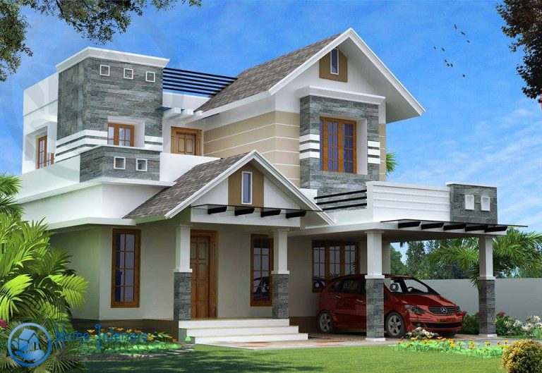 1800 Square Feet Double Floor Contemporary Home Design