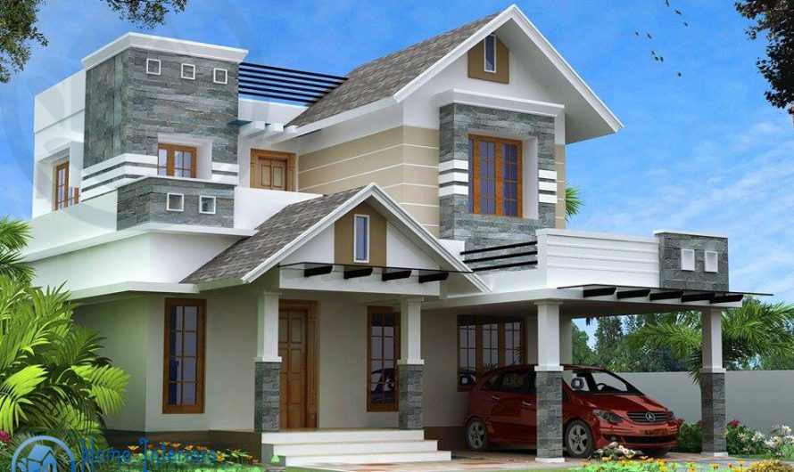 1800 Square Feet Double Floor Contemporary Home Design