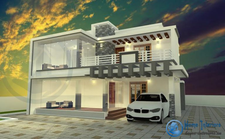Double Floor Kerala Home Plan 2505 Sq Ft