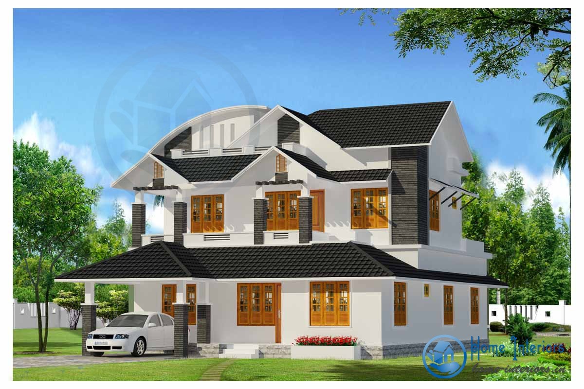 Extra Ordinary Picturesque Double Floor Home Designs