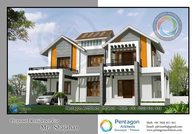Extra Ordinary Kerala Double Floored Home Designs
