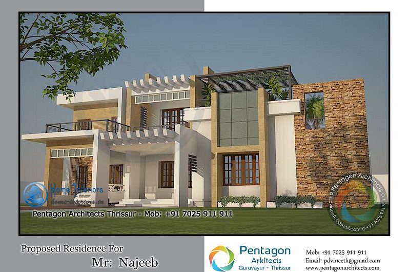 Stupendous Kerala Home Double Floored Designs