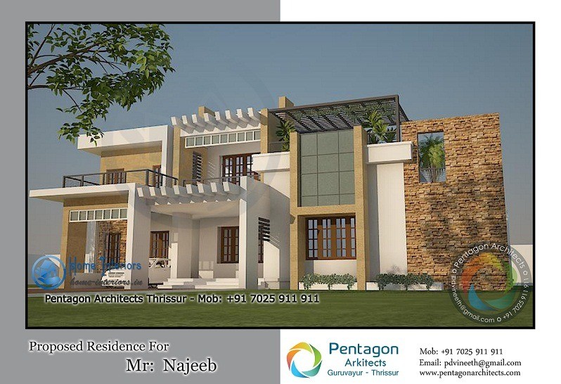 Stupendous Kerala Home Double Floored Designs