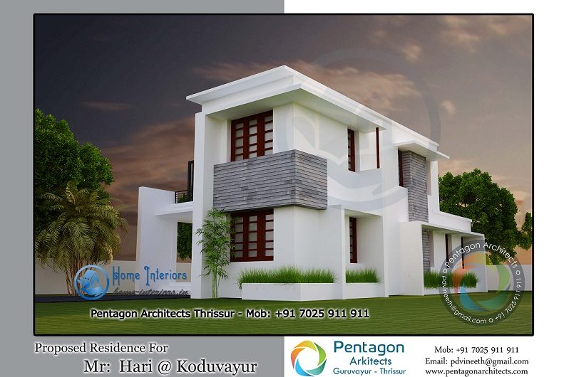 1620 Square Feet Double Floor Contemporary Home Design