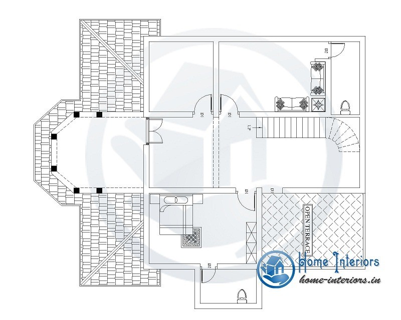 Traditional Style Double Floor Kerala Home Design