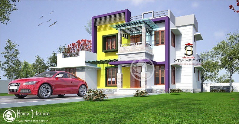 Dazzling Kerala Home Double Floor Designs