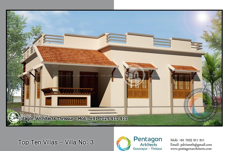 967 Square Feet Single Floor Contemporary Home Design