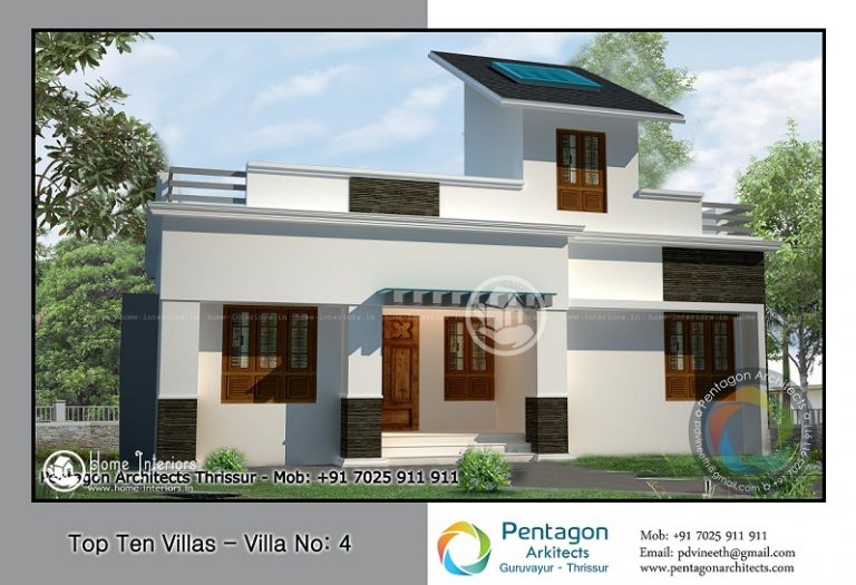 892 Square Feet Single Floor Contemporary Home Design