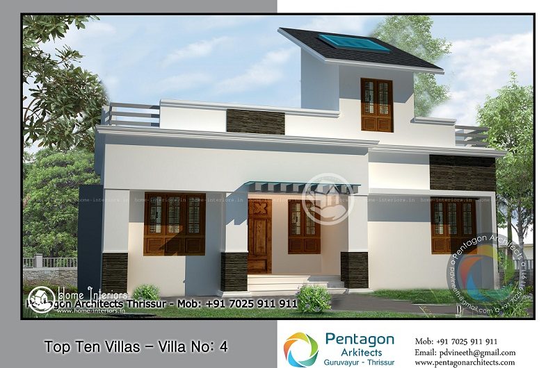 892 Square Feet Single Floor Contemporary Home Design