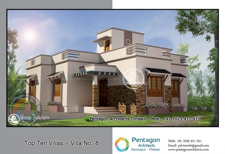 980 Square Feet Single Floor Contemporary Home Design