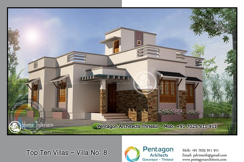 980 Square Feet Single Floor Contemporary Home Design