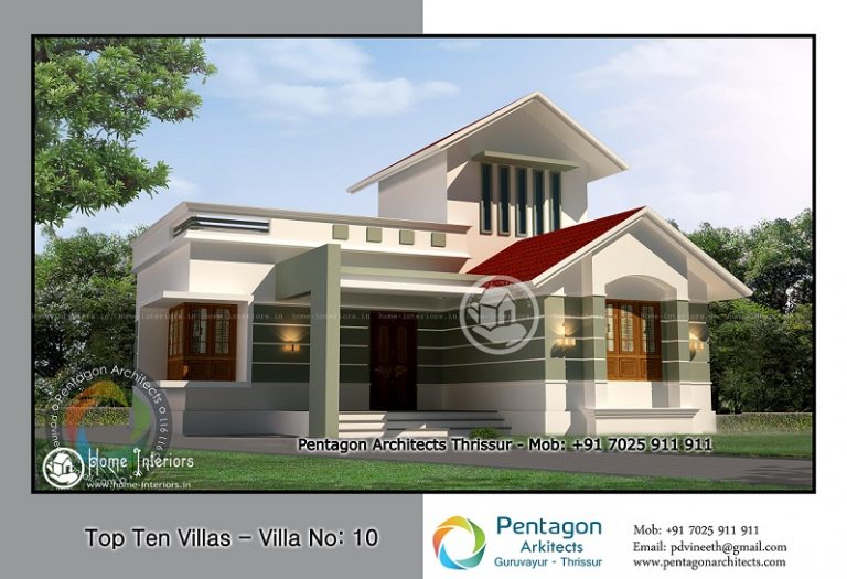 880 Square Feet Single Floor Contemporary Home Design